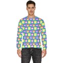 Colorful Whimsical Owl Pattern Men s Fleece Sweatshirt View1