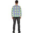 Colorful Whimsical Owl Pattern Men s Fleece Sweatshirt View4