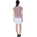 Colorful Whimsical Owl Pattern Women s Sports Top View2