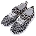 Black And White Owl Pattern Women s Velcro Strap Shoes View2