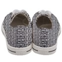 Gray And White Owl Pattern Men s Low Top Canvas Sneakers View4