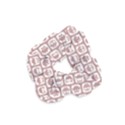 Light Pink And White Owl Pattern Velvet Scrunchie View1