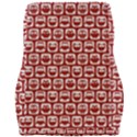 Red And White Owl Pattern Car Seat Velour Cushion  View2