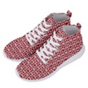 Red And White Owl Pattern Men s Lightweight High Top Sneakers View2