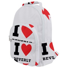 I Love Beverly Rounded Multi Pocket Backpack by ilovewhateva