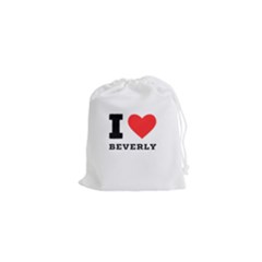 I Love Beverly Drawstring Pouch (xs) by ilovewhateva