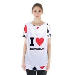 I Love Beverly Skirt Hem Sports Top by ilovewhateva