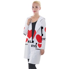 I Love Beverly Hooded Pocket Cardigan by ilovewhateva