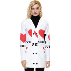 I Love Beverly Button Up Hooded Coat  by ilovewhateva