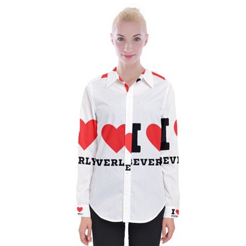 I Love Beverly Womens Long Sleeve Shirt by ilovewhateva