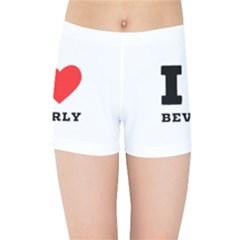 I Love Beverly Kids  Sports Shorts by ilovewhateva