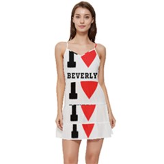 I Love Beverly Short Frill Dress by ilovewhateva