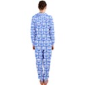 Blue And White Owl Pattern Hooded Jumpsuit (Ladies) View2