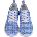 Blue And White Owl Pattern Men s Lightweight Sports Shoes View1