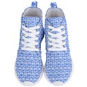 Blue And White Owl Pattern Women s Lightweight High Top Sneakers View1