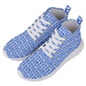 Blue And White Owl Pattern Women s Lightweight High Top Sneakers View2