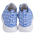 Blue And White Owl Pattern Women s Lightweight High Top Sneakers View4