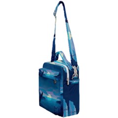 Ai Generated Ocean Sea Water Anime Nautical Crossbody Day Bag by Ravend