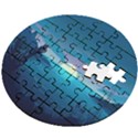 Ai Generated Ocean Sea Water Anime Nautical Wooden Puzzle Round View2