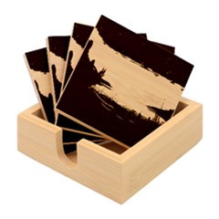 Ai Generated Ocean Sea Water Anime Nautical Bamboo Coaster Set