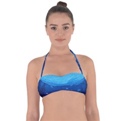 Ai Generated Ocean Sea Fish Underwater Water Halter Bandeau Bikini Top by Ravend