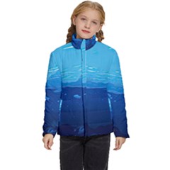 Ai Generated Ocean Sea Fish Underwater Water Kids  Puffer Bubble Jacket Coat