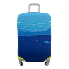 Ai Generated Ocean Sea Fish Underwater Water Luggage Cover (small) by Ravend