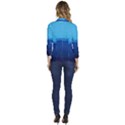 Ai Generated Ocean Sea Fish Underwater Water Women s One-Button 3/4 Sleeve Short Jacket View4