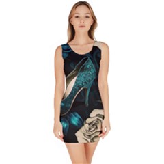 Glass Slipper Blues Fairytale Bodycon Dress by Ravend