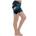 Glass Slipper Blues Fairytale Lightweight Velour Yoga Shorts View3