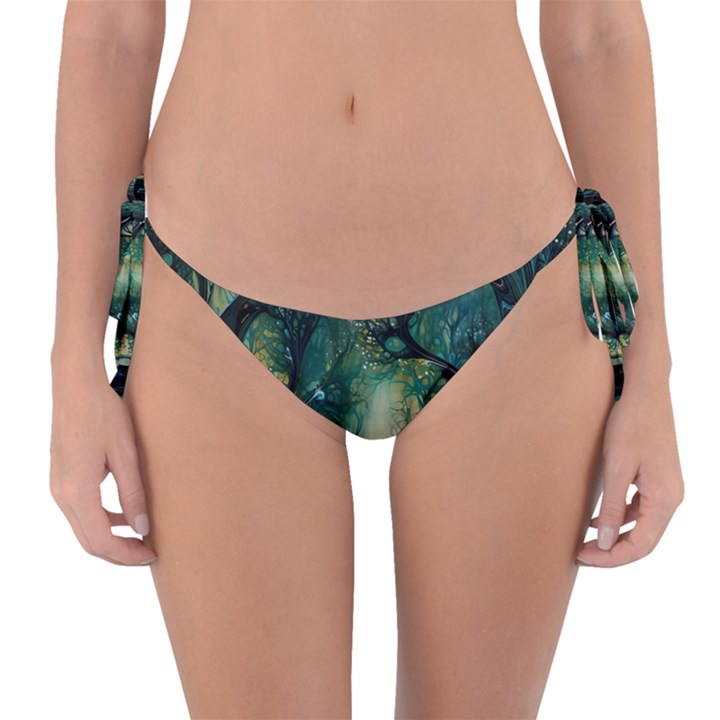 Trees Forest Mystical Forest Nature Reversible Bikini Bottoms