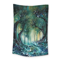 Trees Forest Mystical Forest Nature Small Tapestry