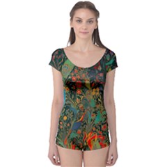 Ai Generated Flowers Trees Forest Mystical Forest Boyleg Leotard  by Ravend