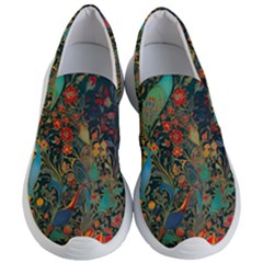 Ai Generated Flowers Trees Forest Mystical Forest Women s Lightweight Slip Ons by Ravend