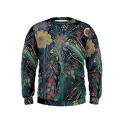 Ai Generated Flower Trees Forest Mystical Forest Kids  Sweatshirt