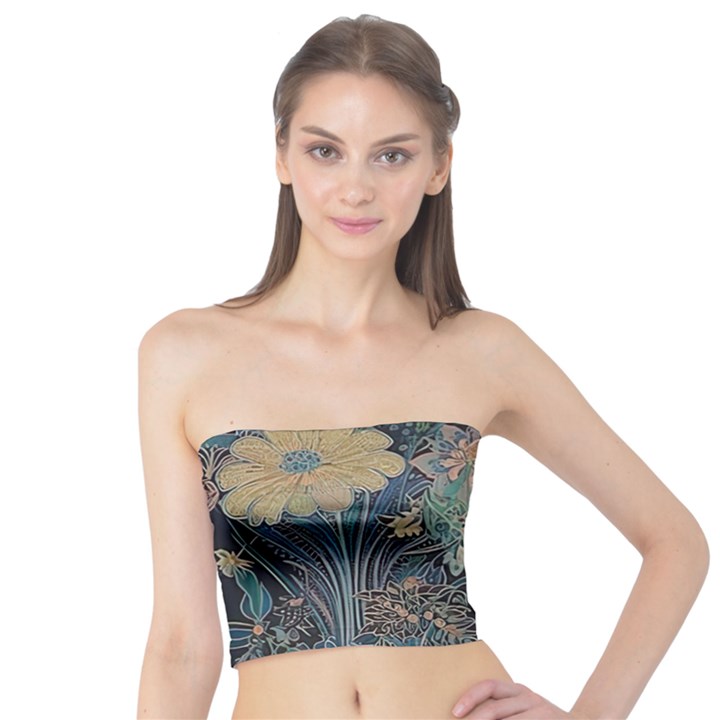 Ai Generated Flower Trees Forest Mystical Forest Tube Top