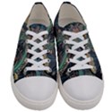 Ai Generated Flower Trees Forest Mystical Forest Men s Low Top Canvas Sneakers View1