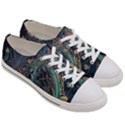 Ai Generated Flower Trees Forest Mystical Forest Men s Low Top Canvas Sneakers View3