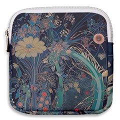 Ai Generated Flower Trees Forest Mystical Forest Mini Square Pouch by Ravend