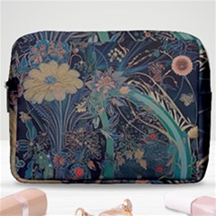 Ai Generated Flower Trees Forest Mystical Forest Make Up Pouch (large) by Ravend