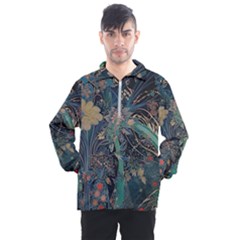 Ai Generated Flower Trees Forest Mystical Forest Men s Half Zip Pullover by Ravend