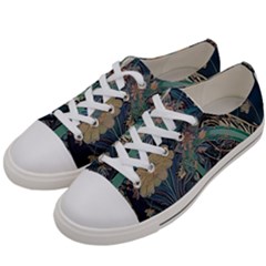 Ai Generated Flower Trees Forest Mystical Forest Women s Low Top Canvas Sneakers by Ravend