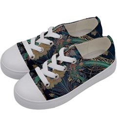 Ai Generated Flower Trees Forest Mystical Forest Kids  Low Top Canvas Sneakers by Ravend