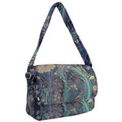 Ai Generated Flower Trees Forest Mystical Forest Courier Bag by Ravend