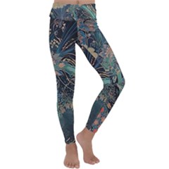 Ai Generated Flower Trees Forest Mystical Forest Kids  Lightweight Velour Classic Yoga Leggings