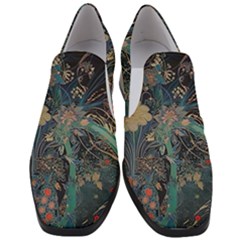 Ai Generated Flower Trees Forest Mystical Forest Women Slip On Heel Loafers by Ravend