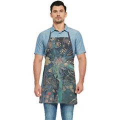 Ai Generated Flower Trees Forest Mystical Forest Kitchen Apron by Ravend