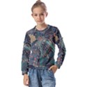 Ai Generated Flower Trees Forest Mystical Forest Kids  Long Sleeve Tee with Frill  View1