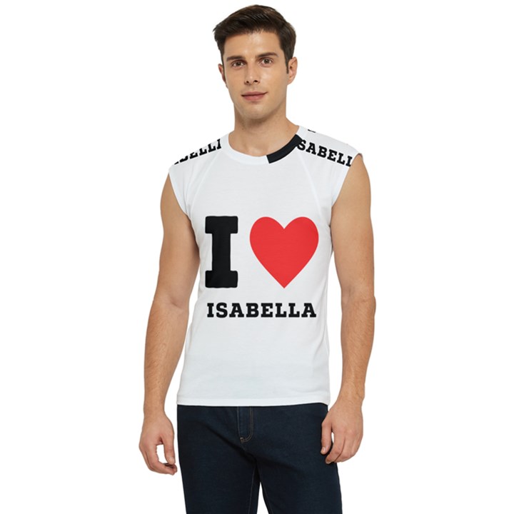 I love isabella Men s Raglan Cap Sleeve Tee