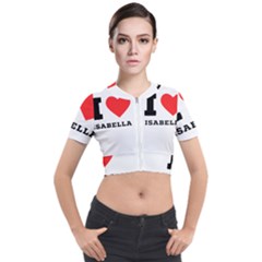 I Love Isabella Short Sleeve Cropped Jacket by ilovewhateva